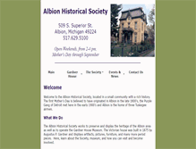 Tablet Screenshot of albionhistoricalsociety.org